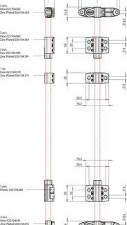 KIT CREMONE CONTENEUR Ø27 ACIER ZINGUE